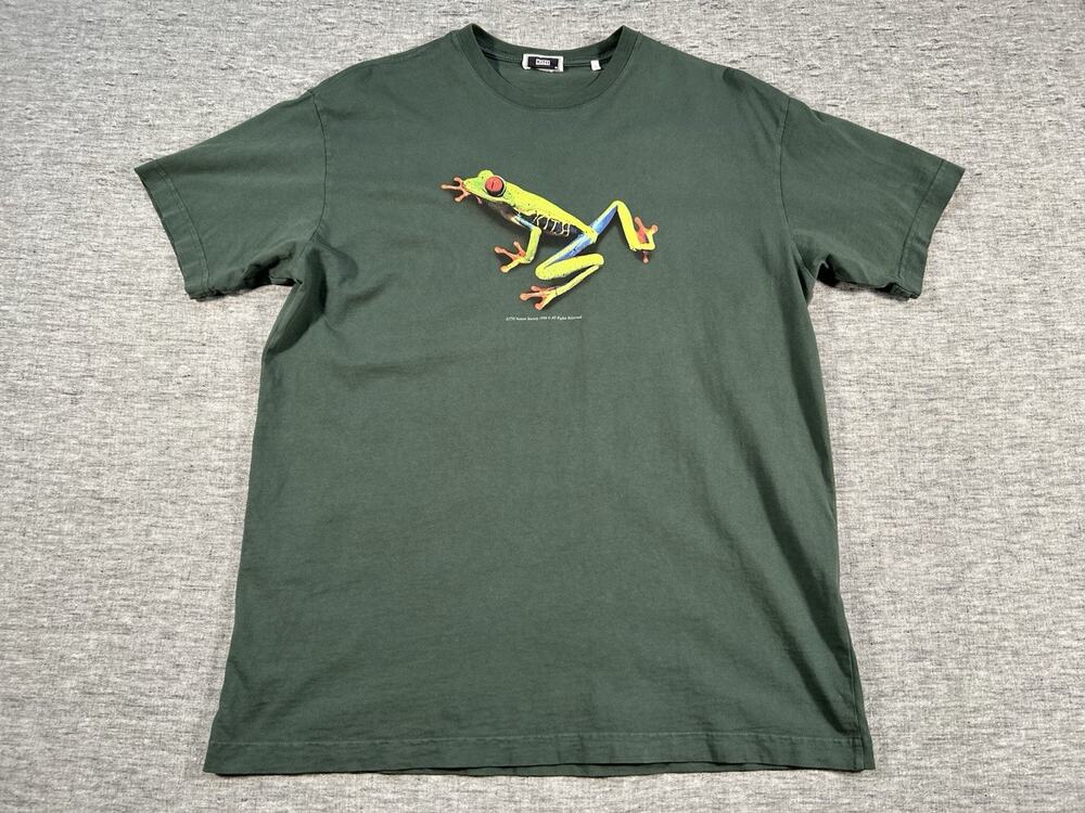 Kith Shirt Mens Medium Green Short Sleeve Cotton 1996 Nature Society Streetwear